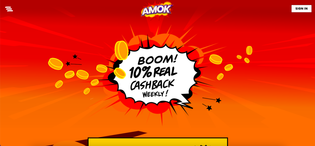 Amok casino bonus